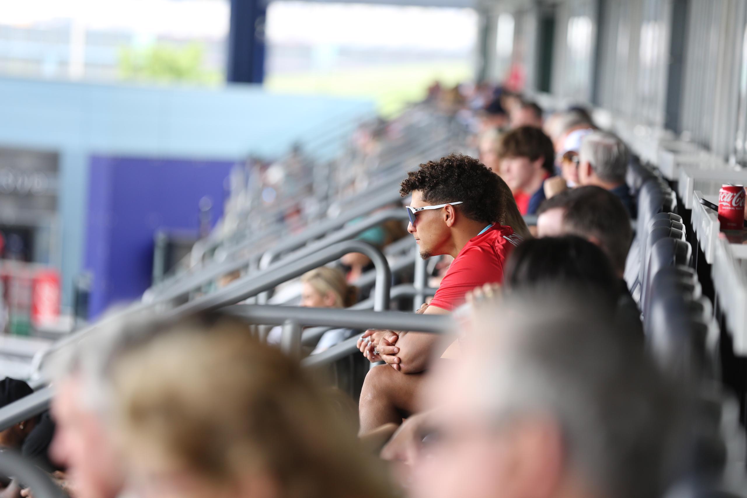Patrick Mahomes in Suite Level seats.