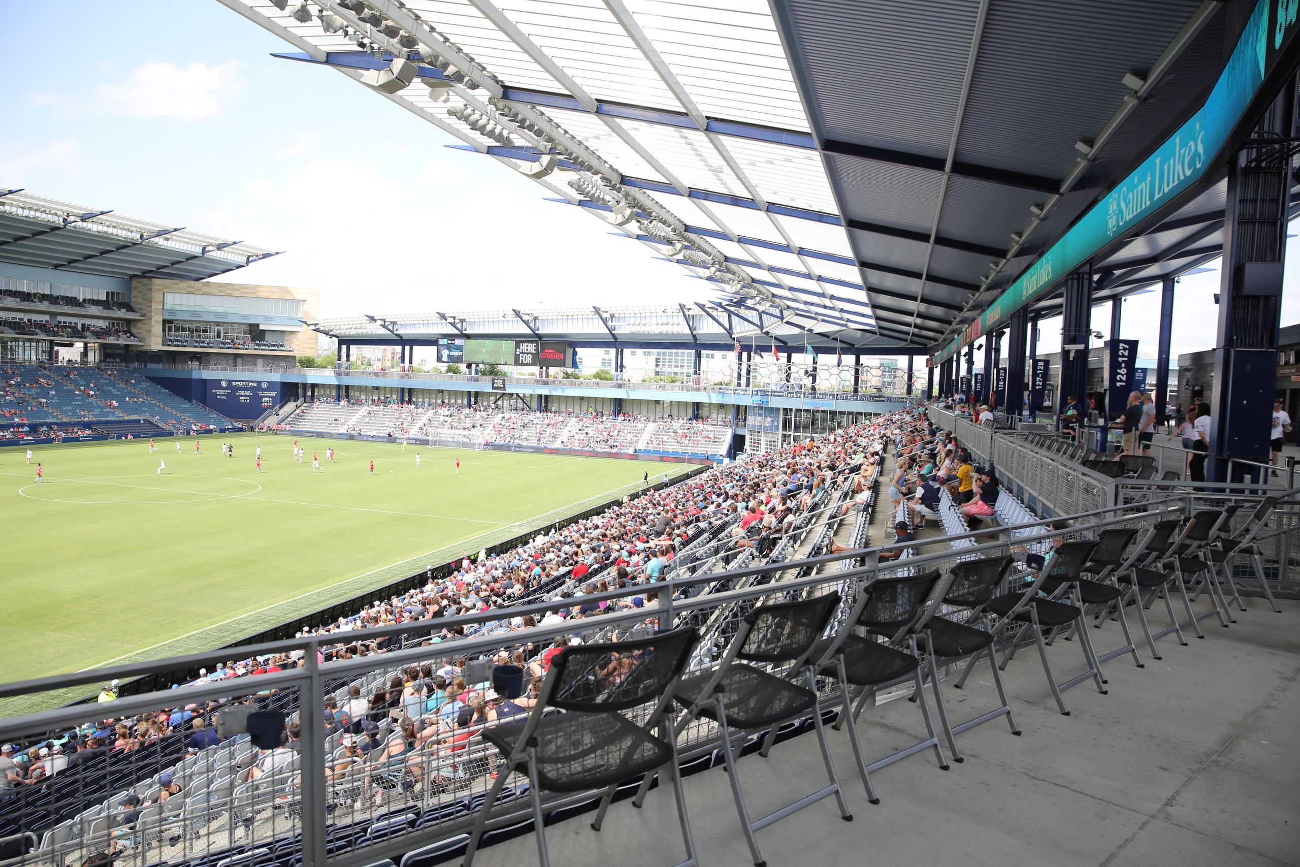 side view of terrace level