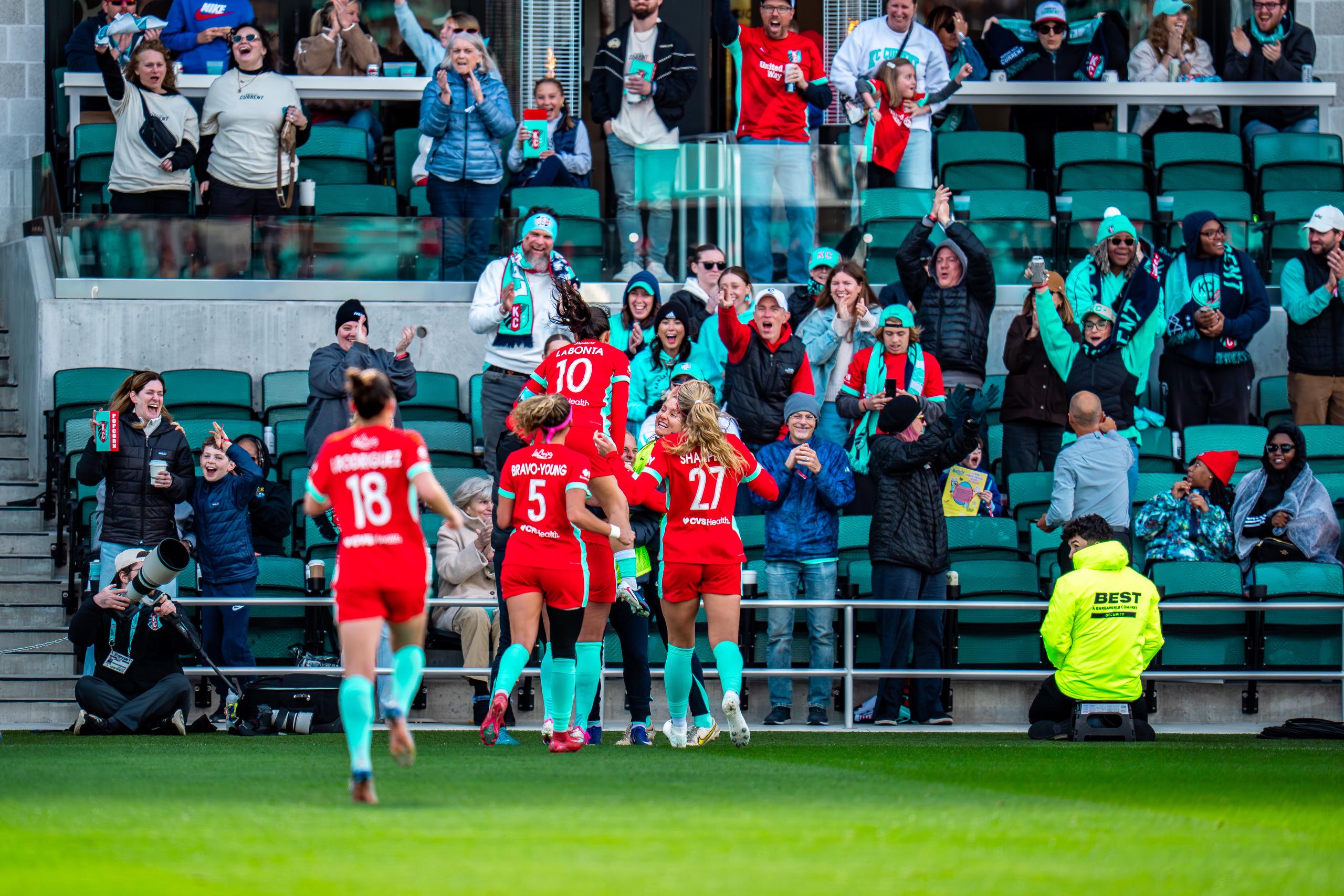 View from Sideline Club seats showing how close to the pitch you are.