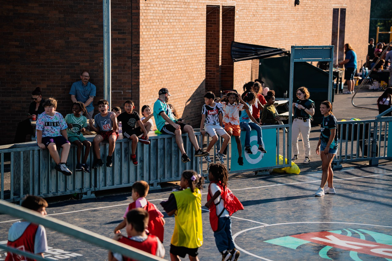 Kids at Banneker Mini Pitch