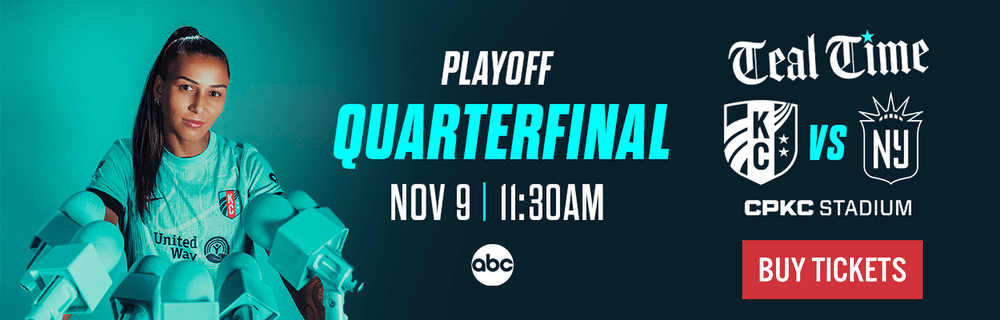 Playoff Quarterfinal Nov. 8 11:30 AM at CPKC Stadium on ABC KC Current vs Gotham FC Buy Tickets.