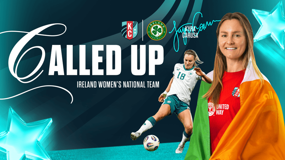 Kyra Carusa en la gráfica del Kansas City Current tras su convocatoria con Irlanda