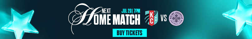 Next Home match July 29th at 7pm as KC Current face Louisville Racing FC. Buy tickets now.