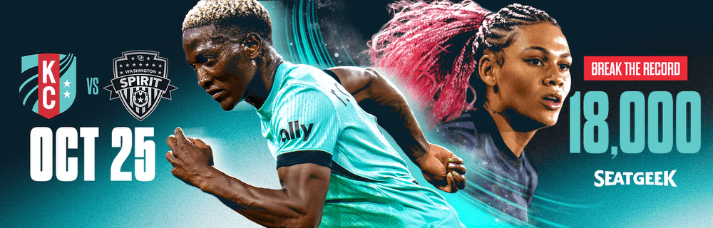 October 25 KC Current vs Washington Spirit Break the Record 18000 with a ticket through our SeatGeek ticket partner.