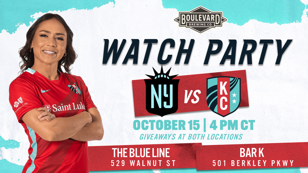 The Blue Line and Bar K to Host Official NJ/NY Gotham FC vs. KC Current Watch Party Presented by Boulevard Brewing Company on Sunday, October 15 Kansas City Current