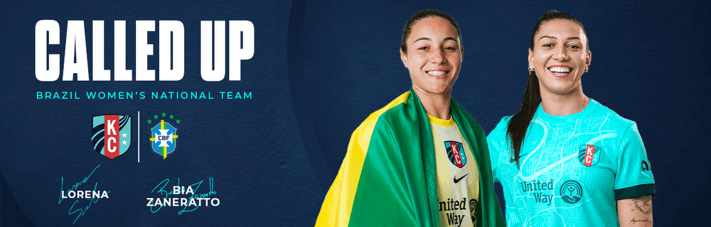 Called up Brazil Women's National Team graphic featuring Lorena and Bia.