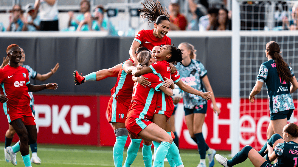Team Celebration after a Goal vs Washington Spirit