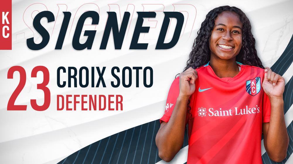 Kansas City Current sign defender Croix Soto Kansas City Current