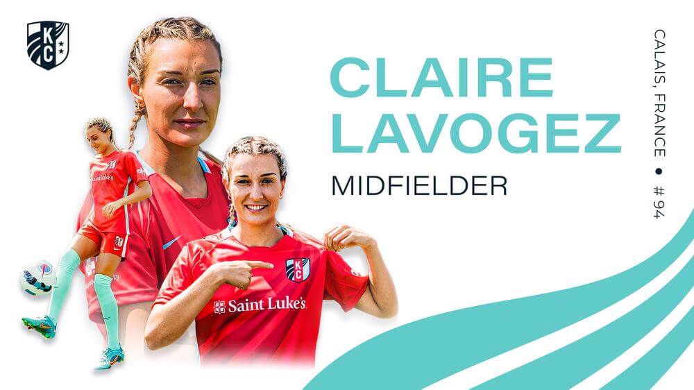 French international midfielder Claire Lavogez    signs with Kansas City Current through 2023  Kansas City Current
