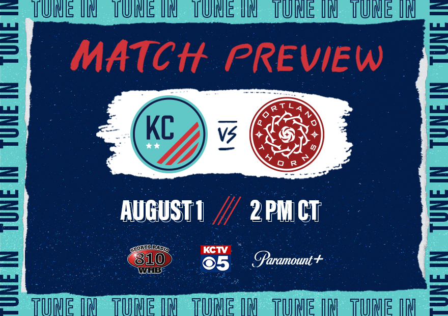 Kansas City NWSL Kicks Off Busy August Against First-Place Portland Thorns Kansas City Current