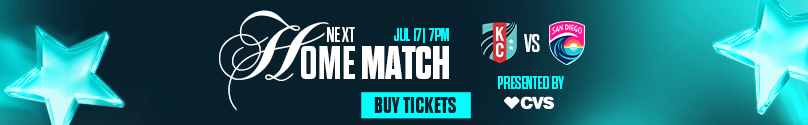 Next Home match July 17th at 7pm as KC Current face San Diego wave presented by CVS. Buy tickets now.