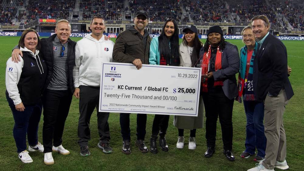 Kansas City Current, Global FC Win 2022 Nationwide Community Impact Award Kansas City Current