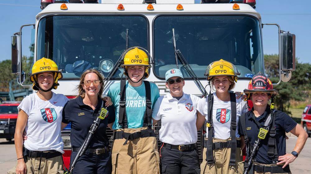 Kansas City Current Players Visit Overland Park Fire Training Center Kansas City Current