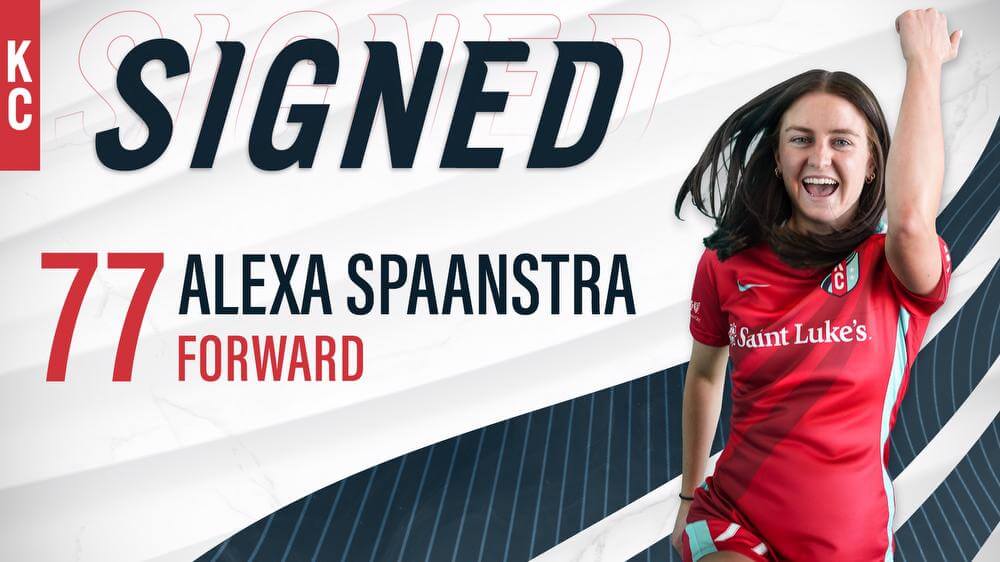 Kansas City Current sign first round draft pick Alexa Spaanstra to contract through 2024 season Kansas City Current