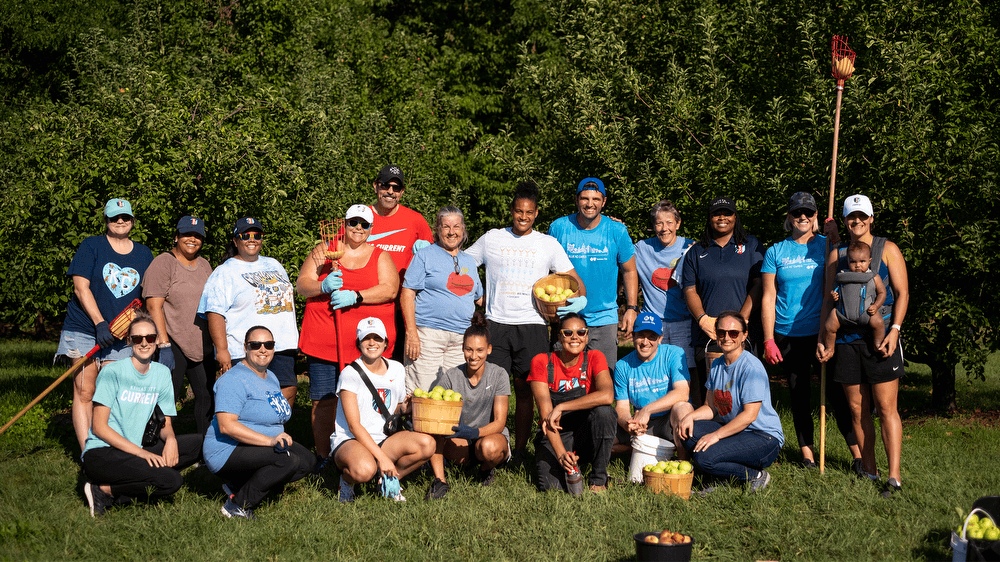 Kansas City Current teams up with AD Franch, Blue Cross and Blue Shield of Kansas City and The Giving Grove to plant orchards and provide fresh fruits, berries and nuts during Hunger Action Month Kansas City Current