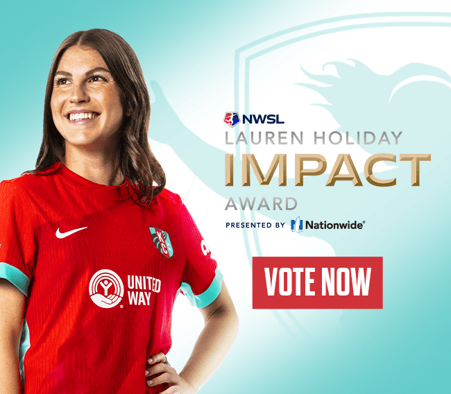 Vote now for Izzy Rodriguez for 2026 NWSL Lauren Holiday Impact Award, presented by Nationwide