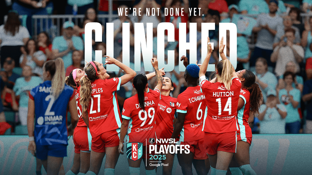 Kansas City Current Becomes First Team to Clinch Spot in 2025 NWSL Playoffs, Presented by Google Pixel Kansas City Current