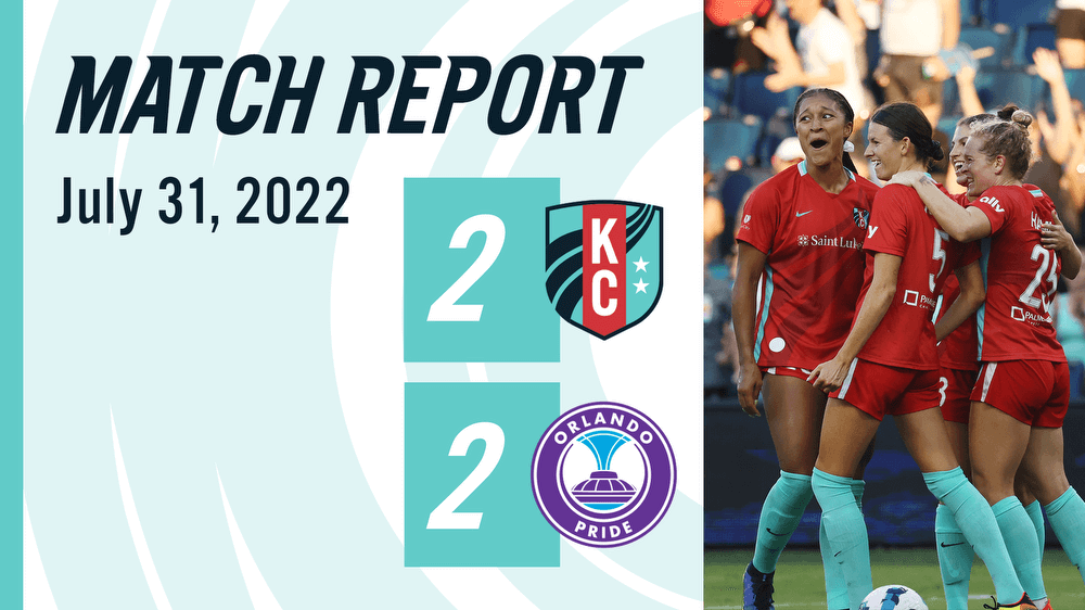 Match Report: Second-half rally helps Kansas City Current draw 2-2 with Orlando Pride, extend unbeaten streak to eight matches Kansas City Current