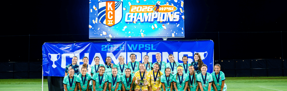 KC Current II 2026 WPSL Champions team photo.