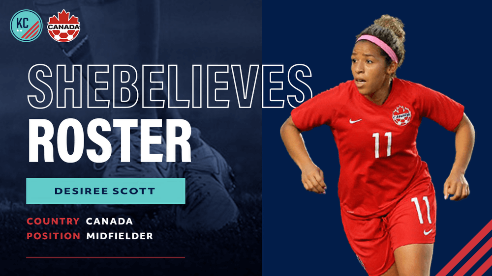 Desiree Scott Named to Canada Soccer Roster For SheBelieves Cup Kansas City Current