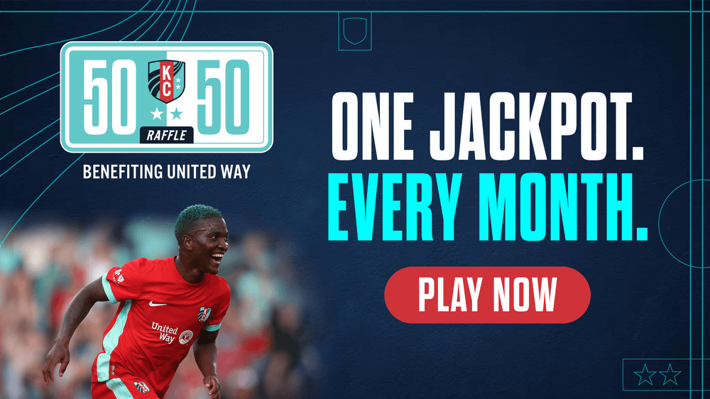 Play now, 5050 Raffle benefiting united way. One Jackpot every month.