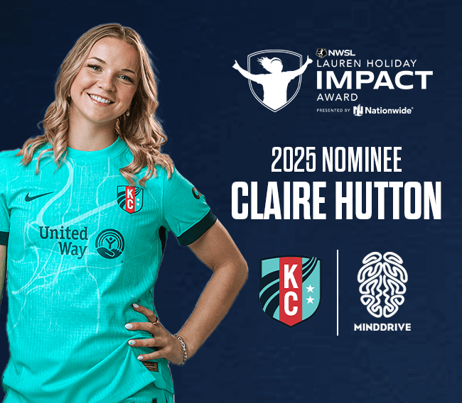 Lauren Holiday Fan Impact Challenge presented by Nationwide. 2025 Nominee Claire Hutton with Mind Drive.