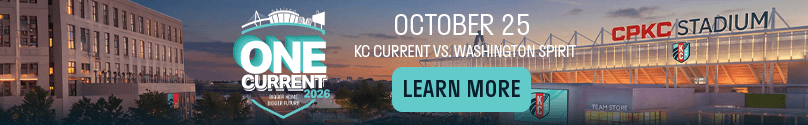 Announcement of One Current for our final Home Match: October 25th vs Washington Spirit