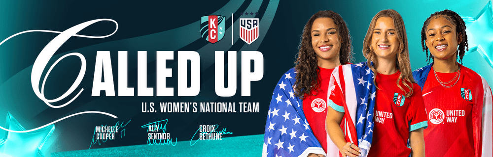 Michelle, Ally, and Croix called up to US Women's National Team cover graphic.