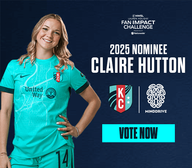 Lauren Holiday Fan Impact Challenge presented by Nationwide. 2025 Nominee Claire Hutton with Mind Drive.