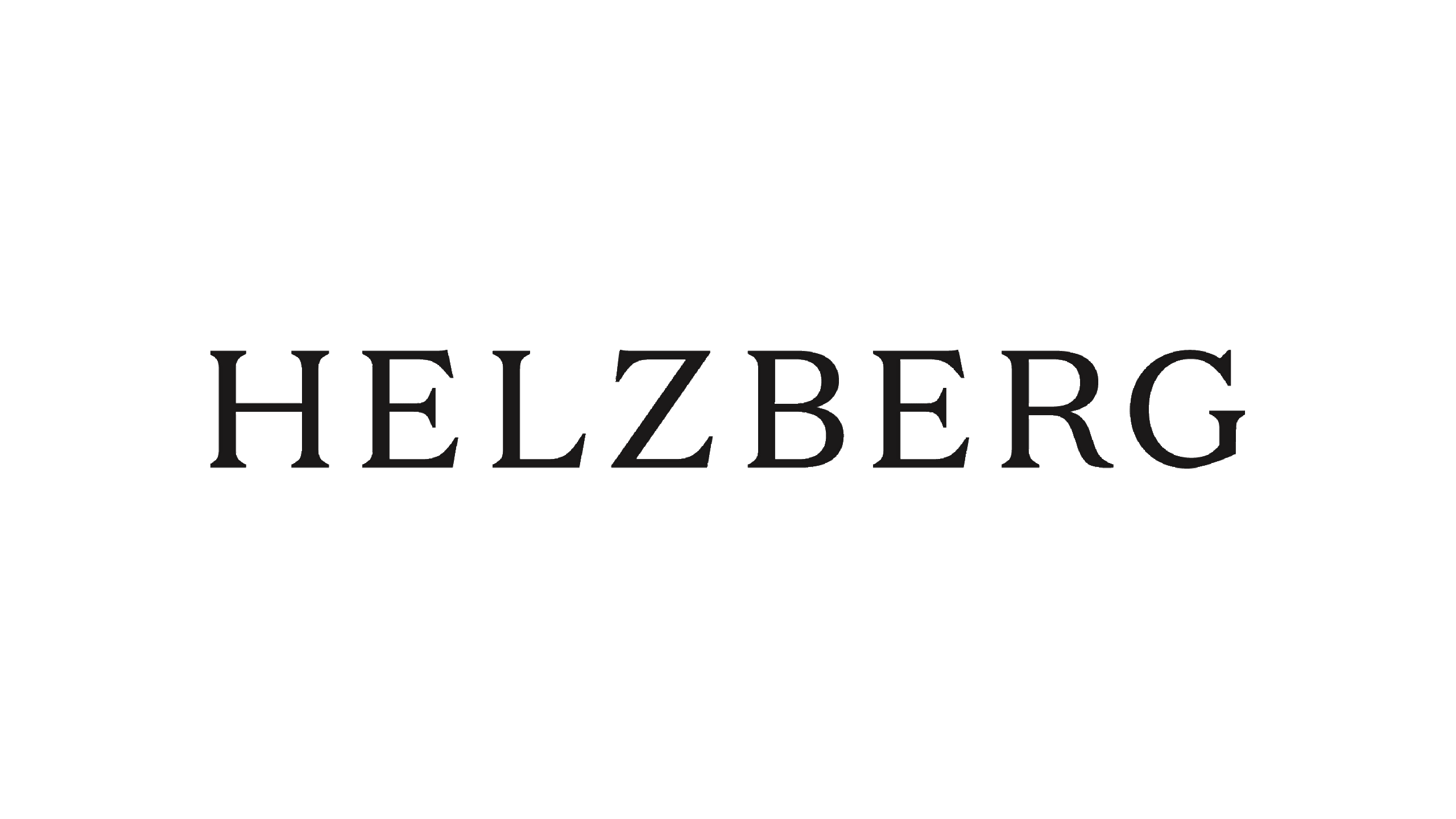 A black graphic logo for Helzberg partner.