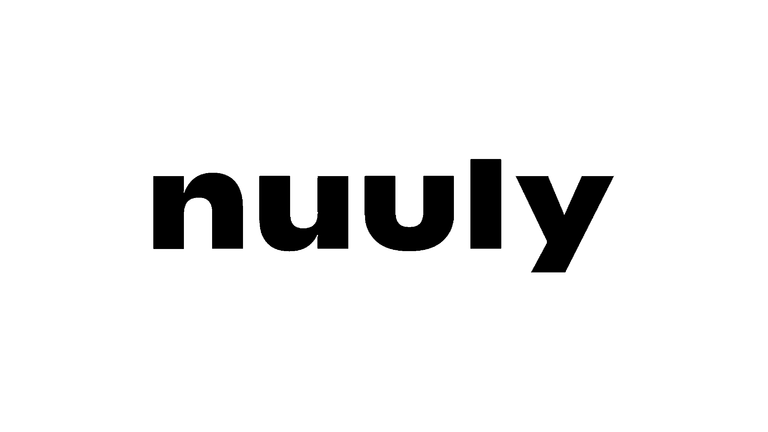 A black graphic logo for Nuuly partner.