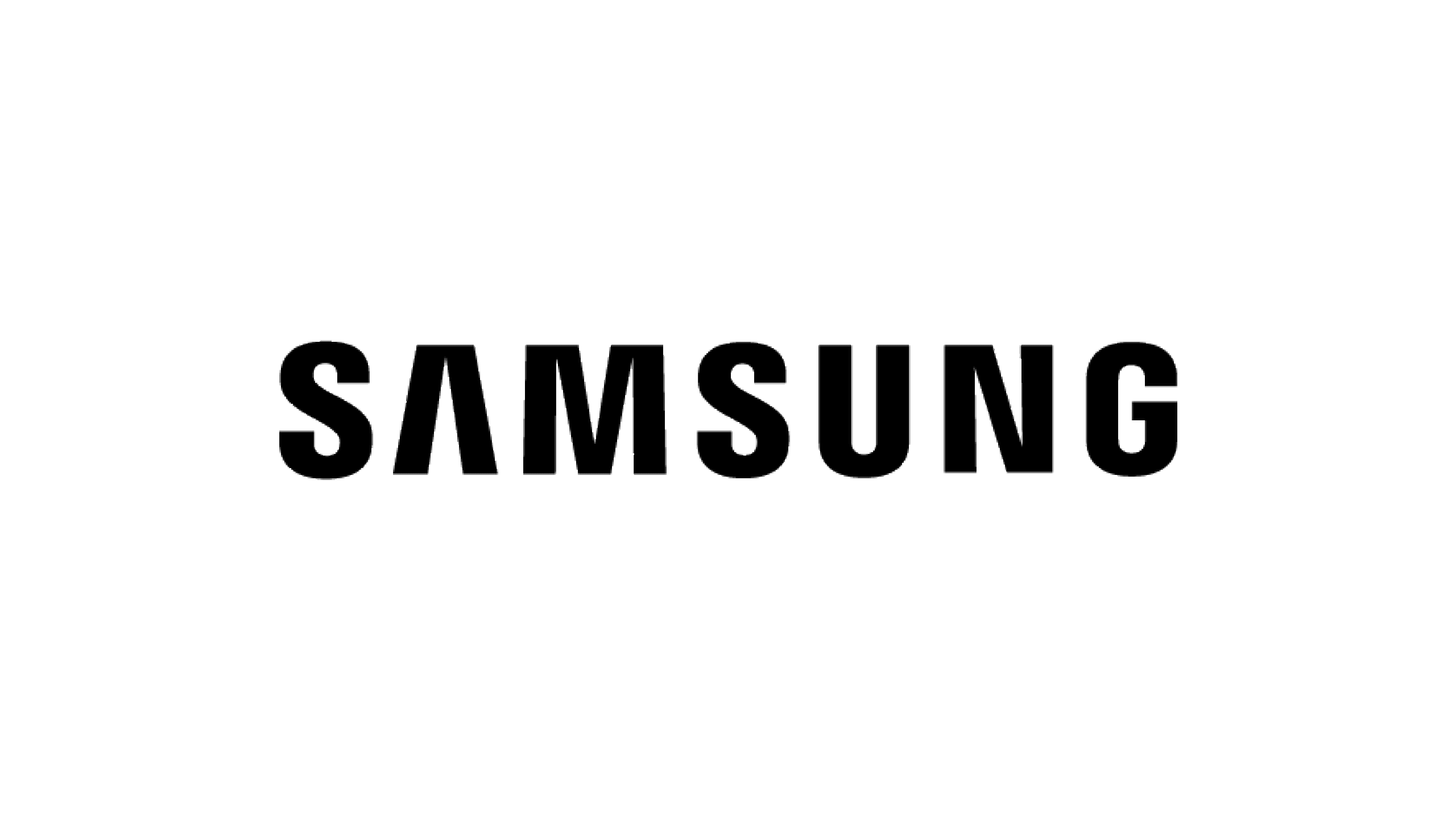 A black graphic logo for Samsung partner.