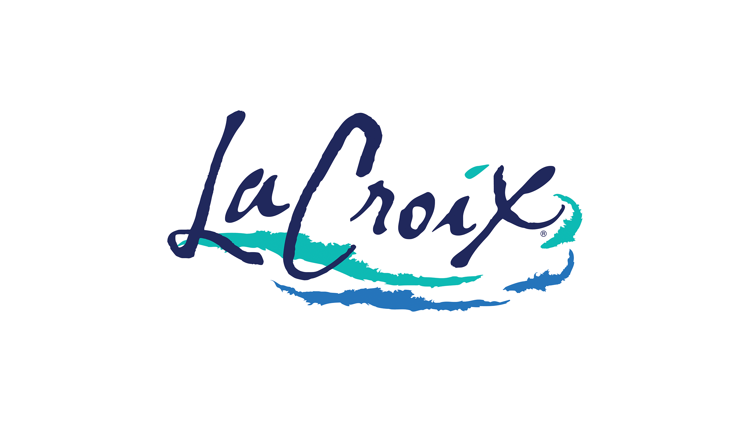 A graphic logo for LaCroix partner, with a green and blue wave.