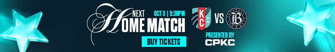 Next Home Match: KC Current vs Bay FC October 3rd at 5:30 p.m. Buy Tickets Now