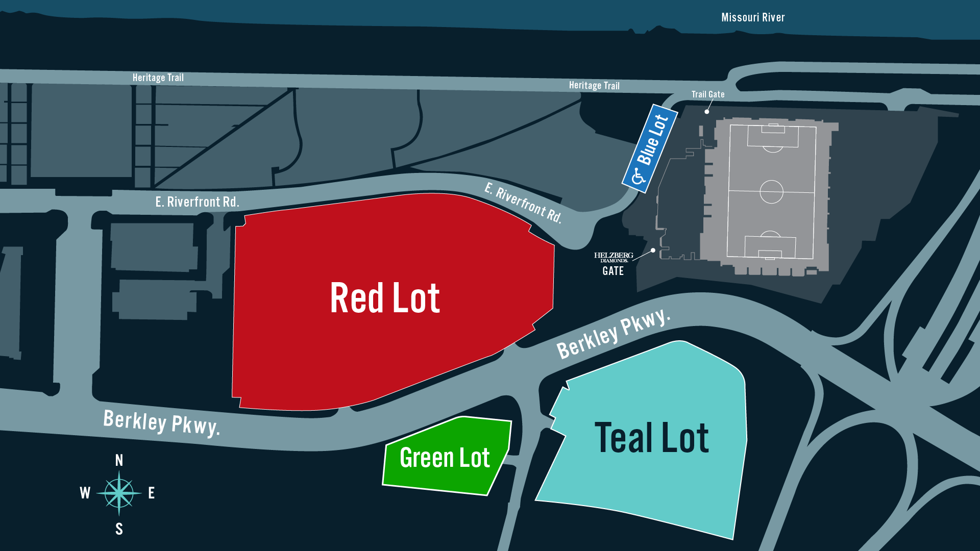 Red Lot at CPKC Stadium is where fans can park for the Watch Party.