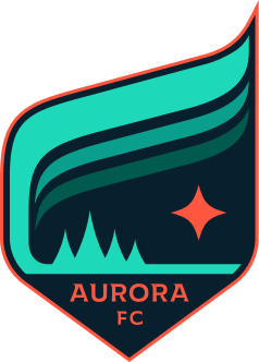 Green, black and red Minnesota Aurora Team Crest