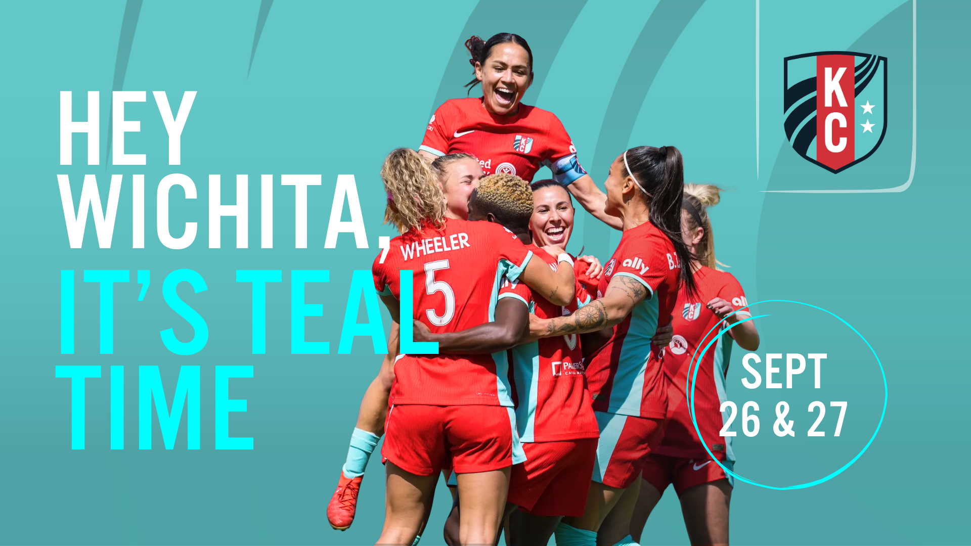 Hey Wichita It's Teal Time! Sept 26 and 27 cover graphic.