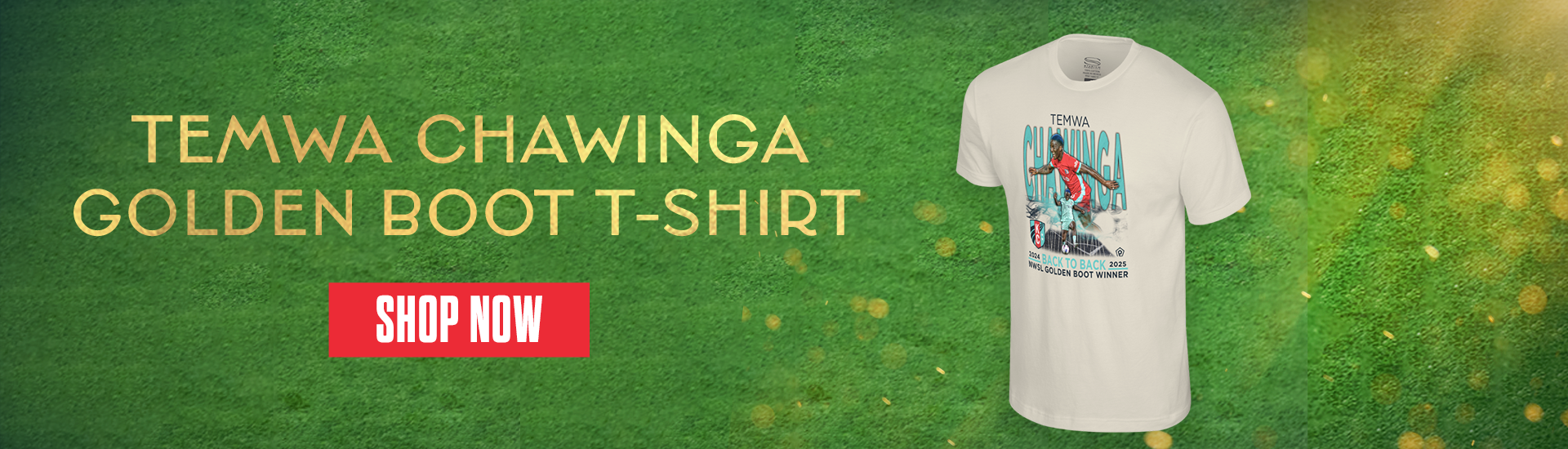 Temwa Chawinga Golden Boot T-Shirt Shop Now graphic.