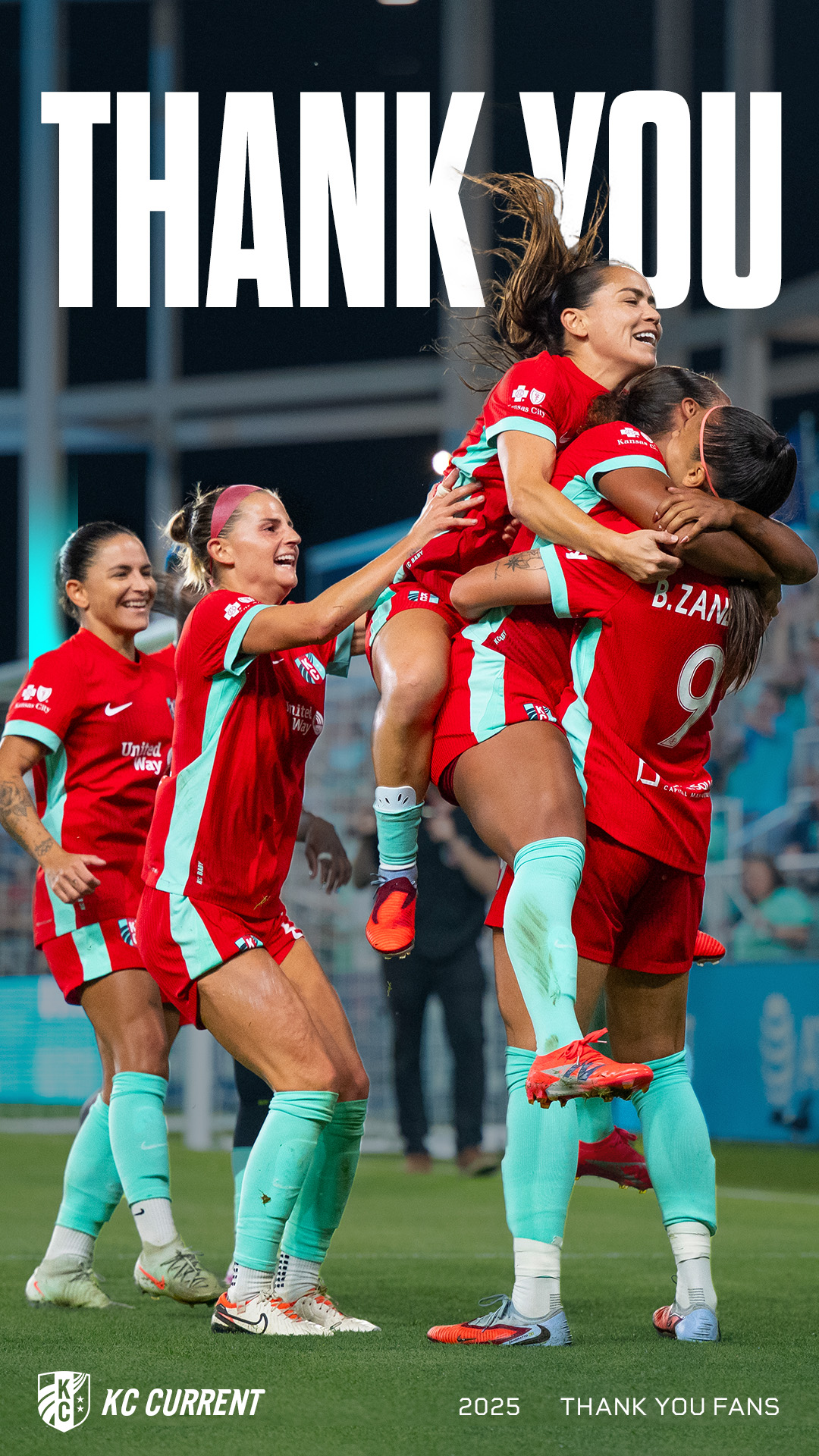 Thank you fans graphic.