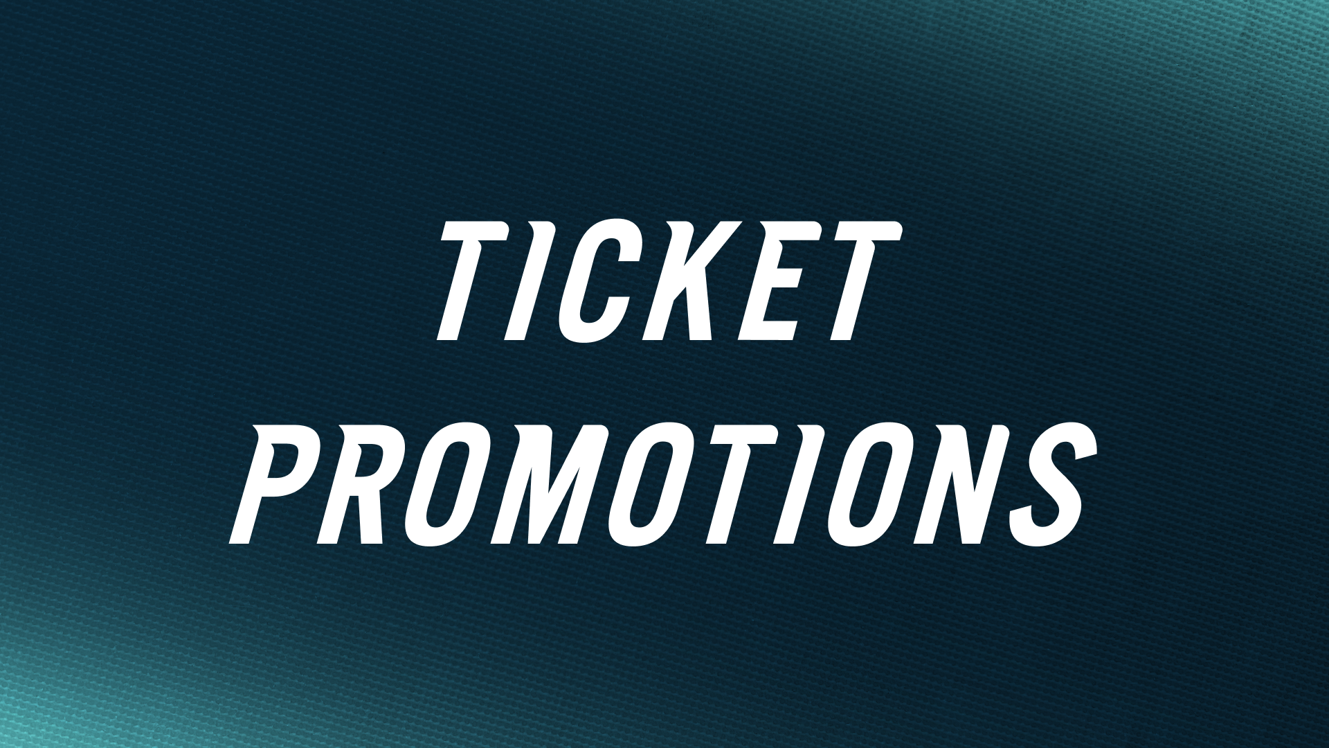 Ticket Promotions button